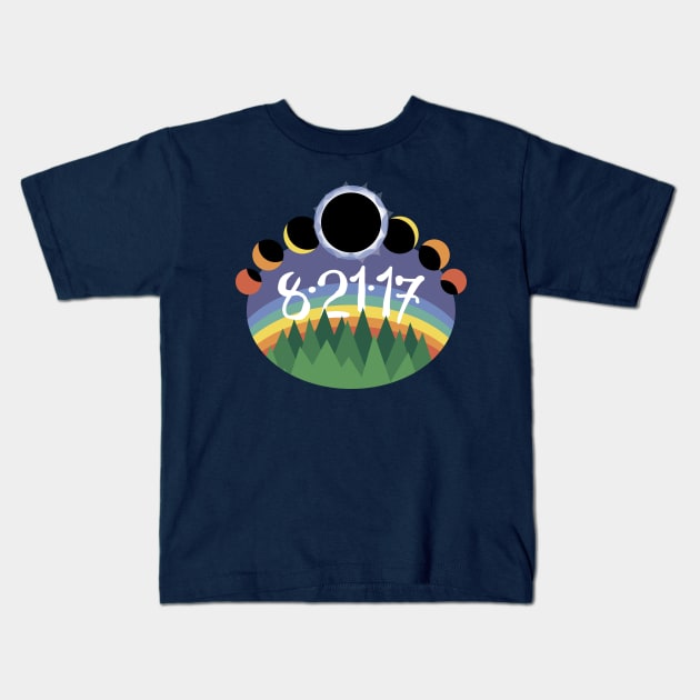 Eclipse 2017 Kids T-Shirt by MeetTheGhost